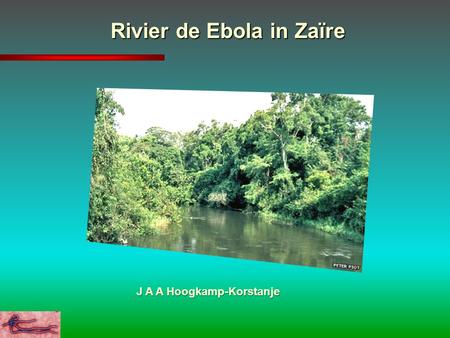 Rivier de Ebola in Zaïre