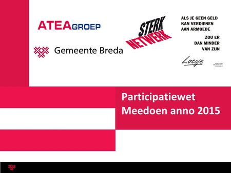 Participatiewet Meedoen anno 2015