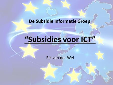 De Subsidie Informatie Groep