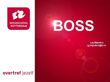 BOSS Presentatie titel Lau Mijnders