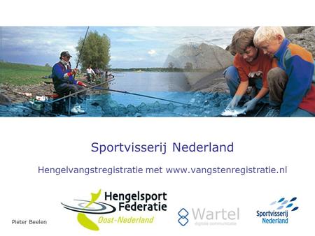 Sportvisserij Nederland Hengelvangstregistratie met www.vangstenregistratie.nl Pieter Beelen.