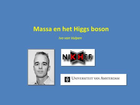 Massa en het Higgs boson