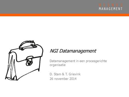 NGI Datamanagement Datamanagement in een procesgerichte organisatie