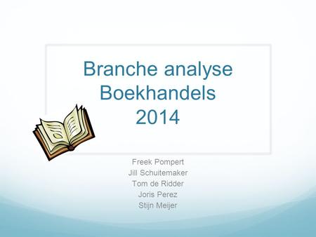 Branche analyse Boekhandels 2014