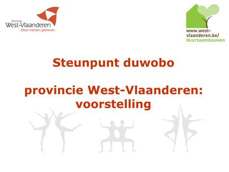 Steunpunt duwobo provincie West-Vlaanderen: voorstelling.