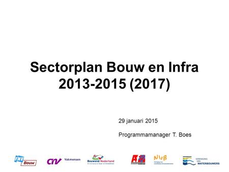 Sectorplan Bouw en Infra (2017)