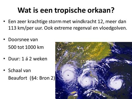 Wat is een tropische orkaan?