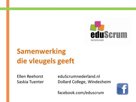 Samenwerking die vleugels geeft Ellen Reehorst eduScrumnederland.nl