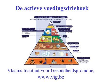 Vlaams Instituut voor Gezondheidspromotie,