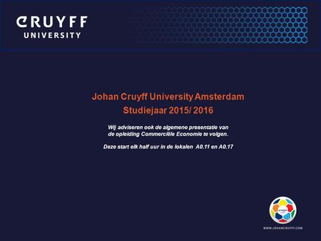 Johan Cruyff University Amsterdam