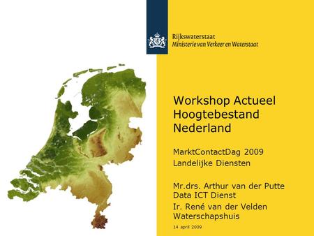 Workshop Actueel Hoogtebestand Nederland