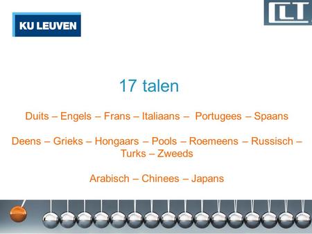 17 talen Duits – Engels – Frans – Italiaans – Portugees – Spaans