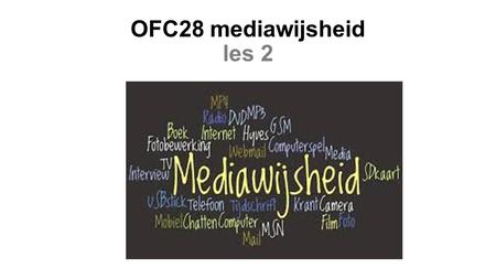 OFC28 mediawijsheid les 2. Toetsopdracht voor deze week was: Beantwoord de volgende vragen (je levert ze in bij je docent en bewaart ze in een aparte.