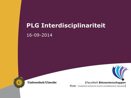 PLG Interdisciplinariteit