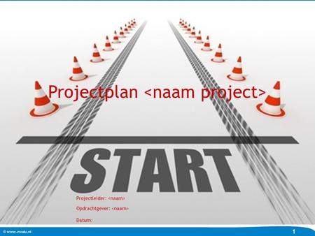 Projectplan <naam project>