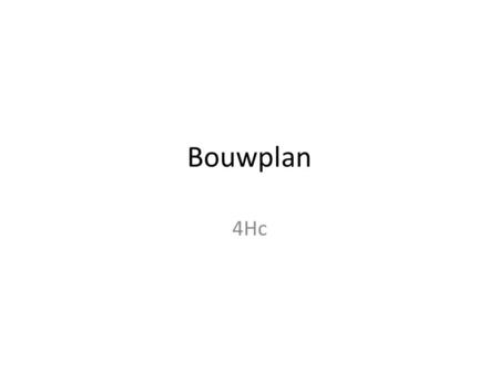 Bouwplan 4Hc.