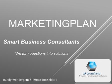 Smart Business Consultants ‘We turn questions into solutions’