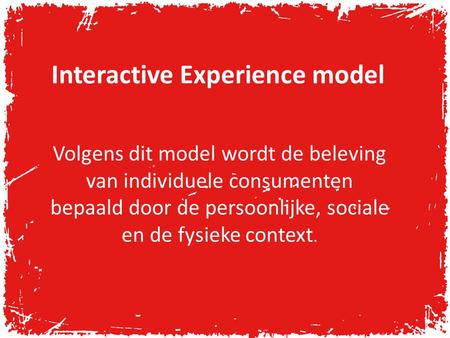 Interactive Experience model