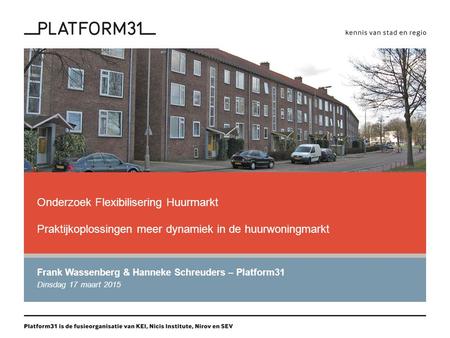 Frank Wassenberg & Hanneke Schreuders – Platform31