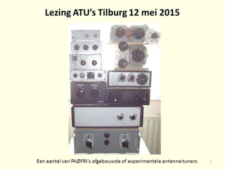 Lezing ATU’s Tilburg 12 mei 2015