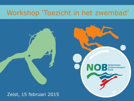 Workshop ‘Toezicht in het zwembad’ Zeist, 15 februari 2015.
