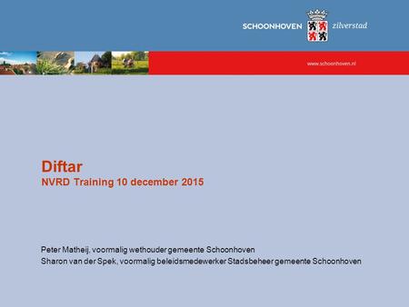 Diftar NVRD Training 10 december 2015