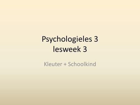 Psychologieles 3 lesweek 3 Kleuter + Schoolkind. Hoeveel toepassingen kun jij bedenken met een paperclip?