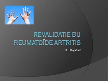 Revalidatie bij reumatoïde artritis