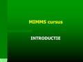 MIMMS cursus INTRODUCTIE. M.I.M.M.S. MAJOR INCIDENT MEDICAL MANAGEMENT AND SUPPORT.