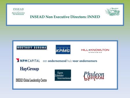 INSEAD Non Executive Directors: INNED