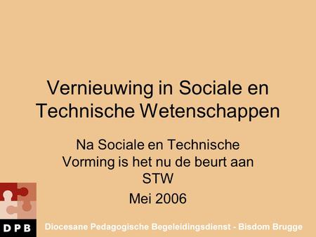 Vernieuwing in Sociale en Technische Wetenschappen
