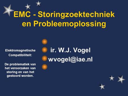 EMC - Storingzoektechniek en Probleemoplossing