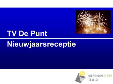 Onderwerpen TV De Punt Nieuwjaarsreceptie.