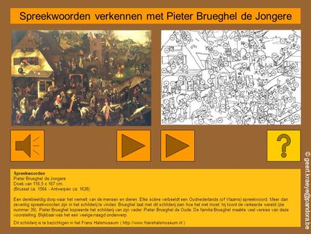 Spreekwoorden verkennen met Pieter Brueghel de Jongere