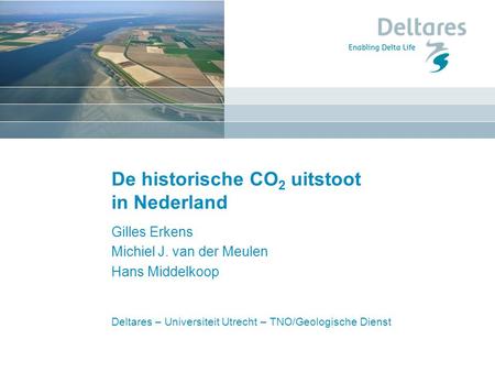De historische CO2 uitstoot in Nederland