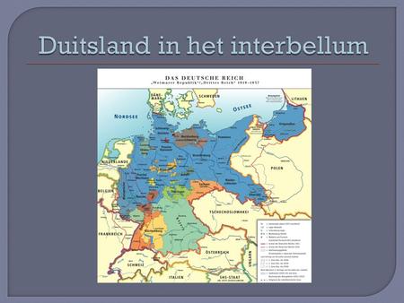 Duitsland in het interbellum