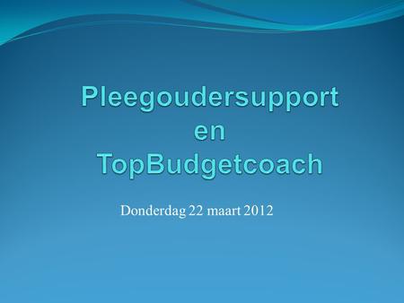 Pleegoudersupport en TopBudgetcoach