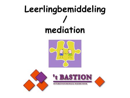 Leerlingbemiddeling / mediation
