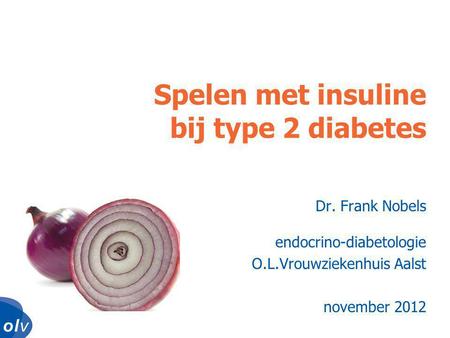 Spelen met insuline bij type 2 diabetes