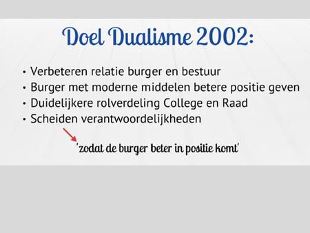 Stellen informatieve vragen Doorlopend Mail, telefoon, informeel. Democratische instrumenten raad (2014) Hoe Wanneer Op welke wijze.