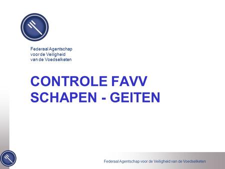 CONTROLE FAVV SCHAPEN - GEITEN