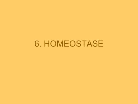 6. HOMEOSTASE.