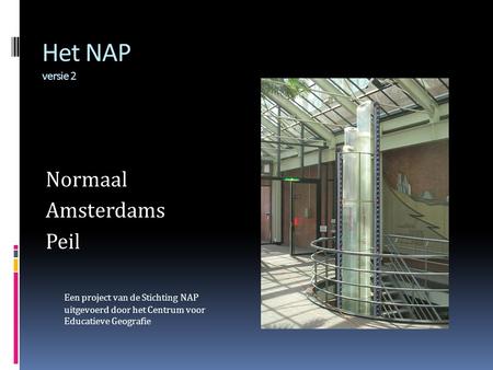 Het NAP versie 2 Normaal Amsterdams Peil