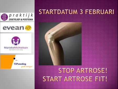 Stop Artrose! Start Artrose Fit!