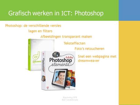 Grafisch werken in ICT: Photoshop
