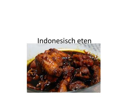 Indonesisch eten.