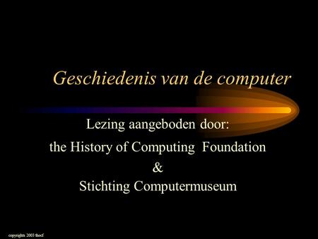 Geschiedenis van de computer