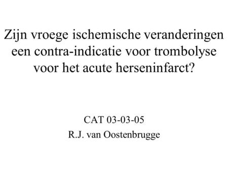 CAT R.J. van Oostenbrugge