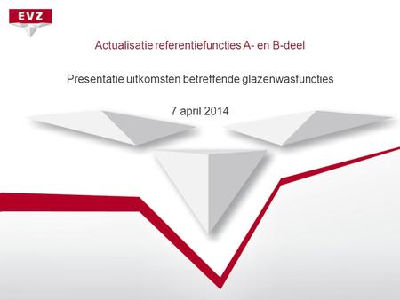 Actualisatie referentiefuncties A- en B-deel Presentatie uitkomsten betreffende glazenwasfuncties 7 april 2014.