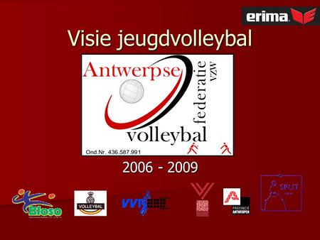 Visie jeugdvolleybal 2006 - 2009.